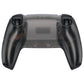 eXtremeRate Replacement Back Housing Bottom Shell Compatible with PS5 Controller BDM-010/020/030/040/050 - Clear Black