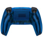 eXtremeRate Replacement Back Housing Bottom Shell Compatible with PS5 Controller BDM-010/020/030/040/050 - Clear Blue