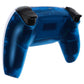 eXtremeRate Replacement Back Housing Bottom Shell Compatible with PS5 Controller BDM-010/020/030/040/050 - Clear Blue