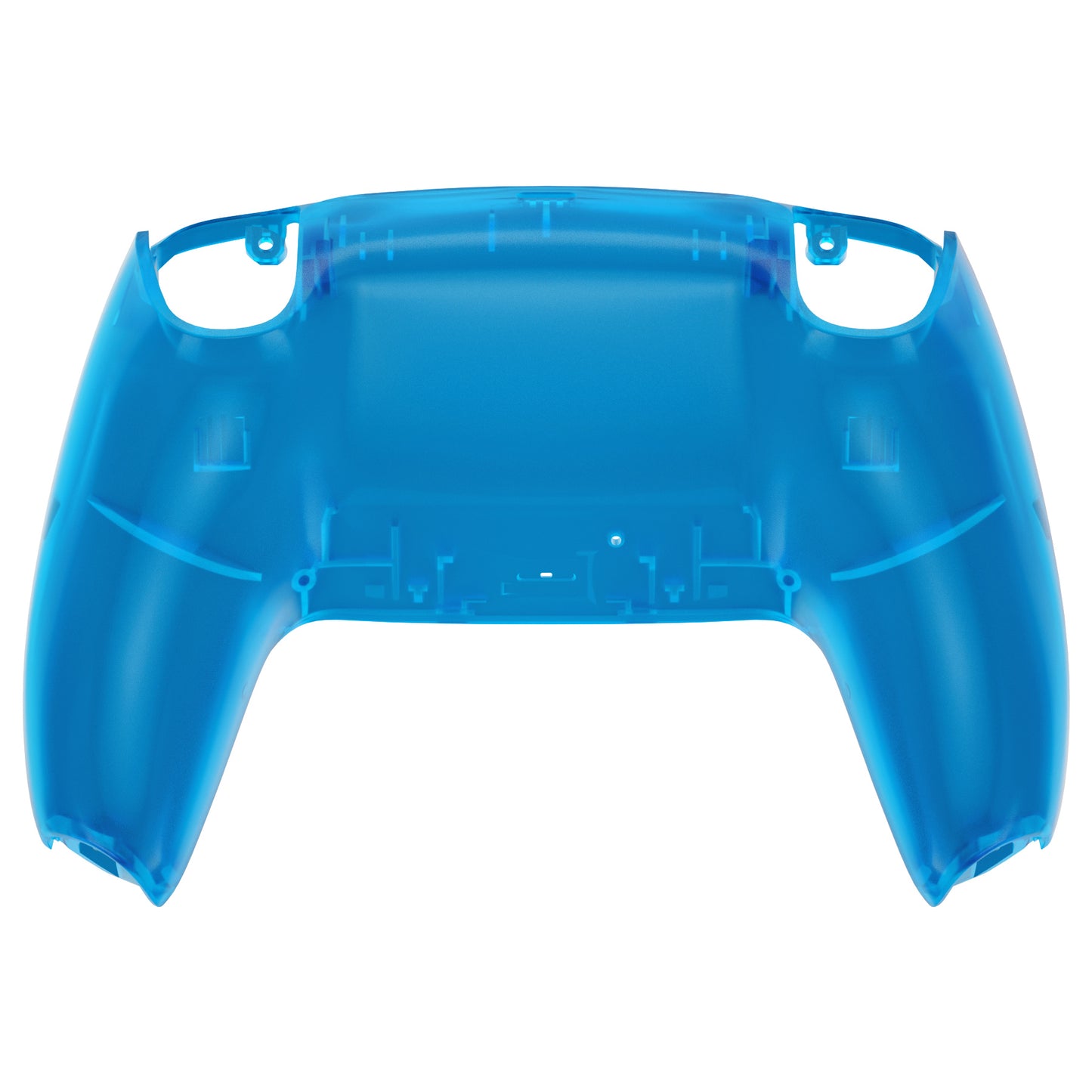 eXtremeRate Replacement Back Housing Bottom Shell Compatible with PS5 Controller BDM-010/020/030/040/050 - Clear Blue