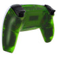 eXtremeRate Replacement Back Housing Bottom Shell Compatible with PS5 Controller BDM-010/020/030/040/050 - Clear Green