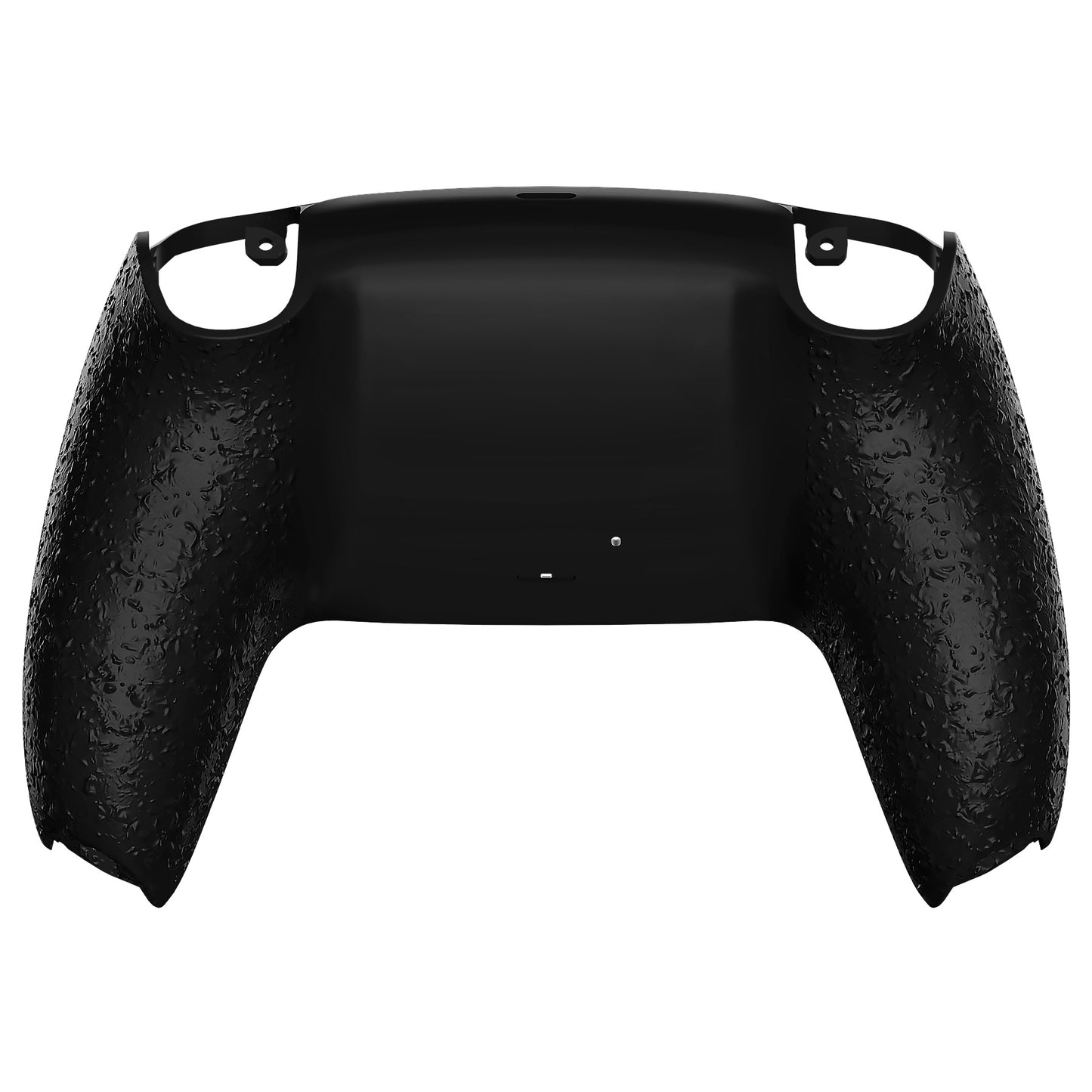 eXtremeRate Replacement Back Housing Bottom Shell Compatible with PS5 Controller BDM-010/020/030/040/050 - Textured Black