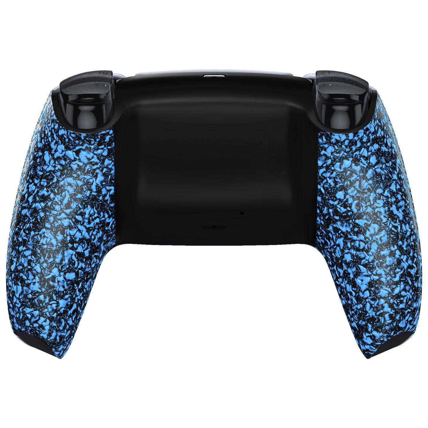 eXtremeRate Replacement Back Housing Bottom Shell Compatible with PS5 Controller BDM-010/020/030/040/050 - Textured Blue