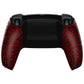 eXtremeRate Replacement Back Housing Bottom Shell Compatible with PS5 Controller BDM-010/020/030/040/050 - Textured Red