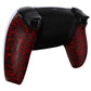 eXtremeRate Replacement Back Housing Bottom Shell Compatible with PS5 Controller BDM-010/020/030/040/050 - Textured Red