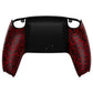 eXtremeRate Replacement Back Housing Bottom Shell Compatible with PS5 Controller BDM-010/020/030/040/050 - Textured Red