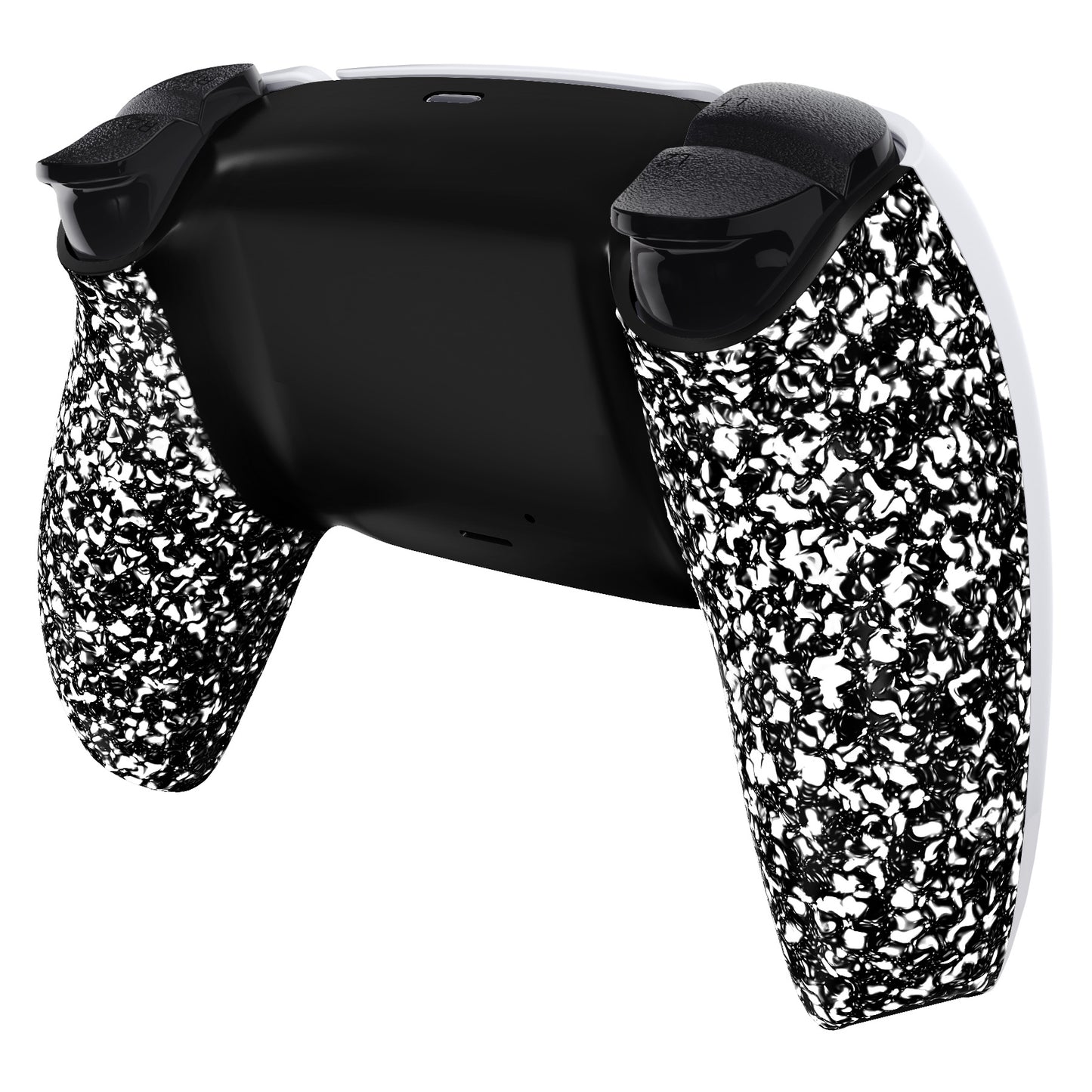 eXtremeRate Replacement Back Housing Bottom Shell Compatible with PS5 Controller BDM-010/020/030/040/050 - Textured White