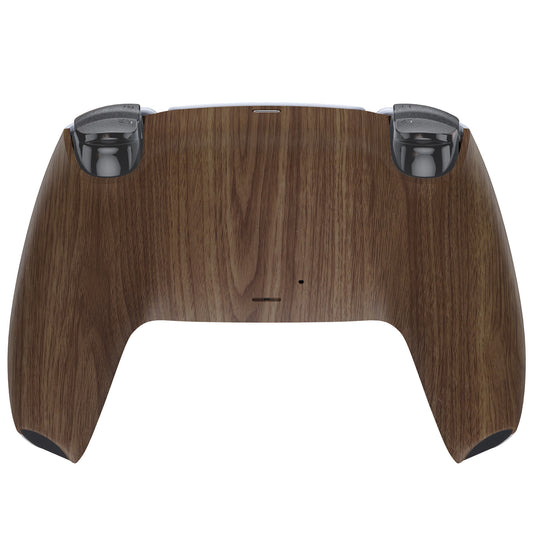 eXtremeRate Replacement Back Housing Bottom Shell Compatible with PS5 Controller BDM-010/020/030/040/050 - Wood Grain