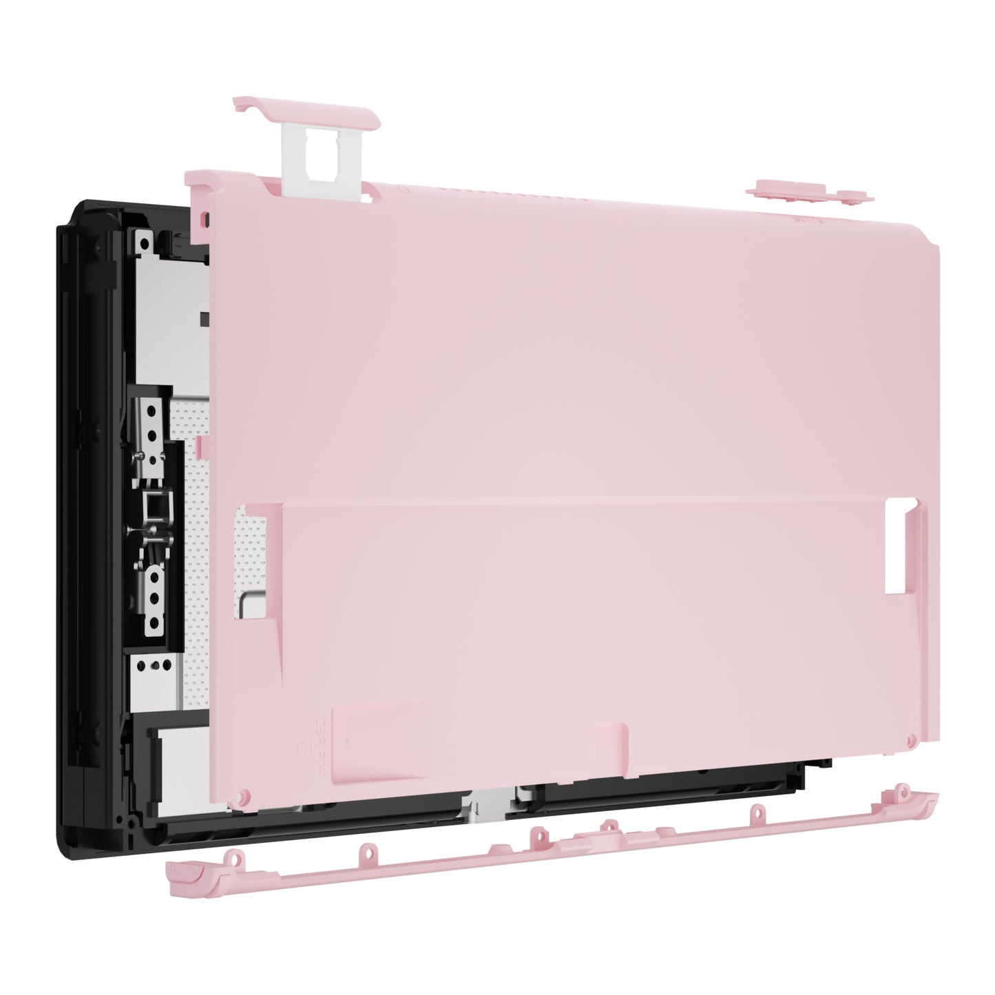 eXtremeRate Replacement Back Plate for Nintendo Switch OLED Console - Cherry Blossoms Pink
