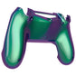 eXtremeRate Replacement Bottom Shell for PS4 Slim Pro Controller Controller (CUH-ZCT2 JDM-040/050/055) - Chameleon Green Purple