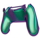 eXtremeRate Replacement Bottom Shell for PS4 Slim Pro Controller Controller (CUH-ZCT2 JDM-040/050/055) - Chameleon Green Purple