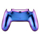 eXtremeRate Replacement Bottom Shell for PS4 Slim Pro Controller Controller (CUH-ZCT2 JDM-040/050/055) - Chameleon Purple Blue