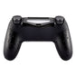 eXtremeRate Replacement Bottom Shell for PS4 Slim Pro Controller Controller (CUH-ZCT2 JDM-040/050/055) - Textured Black