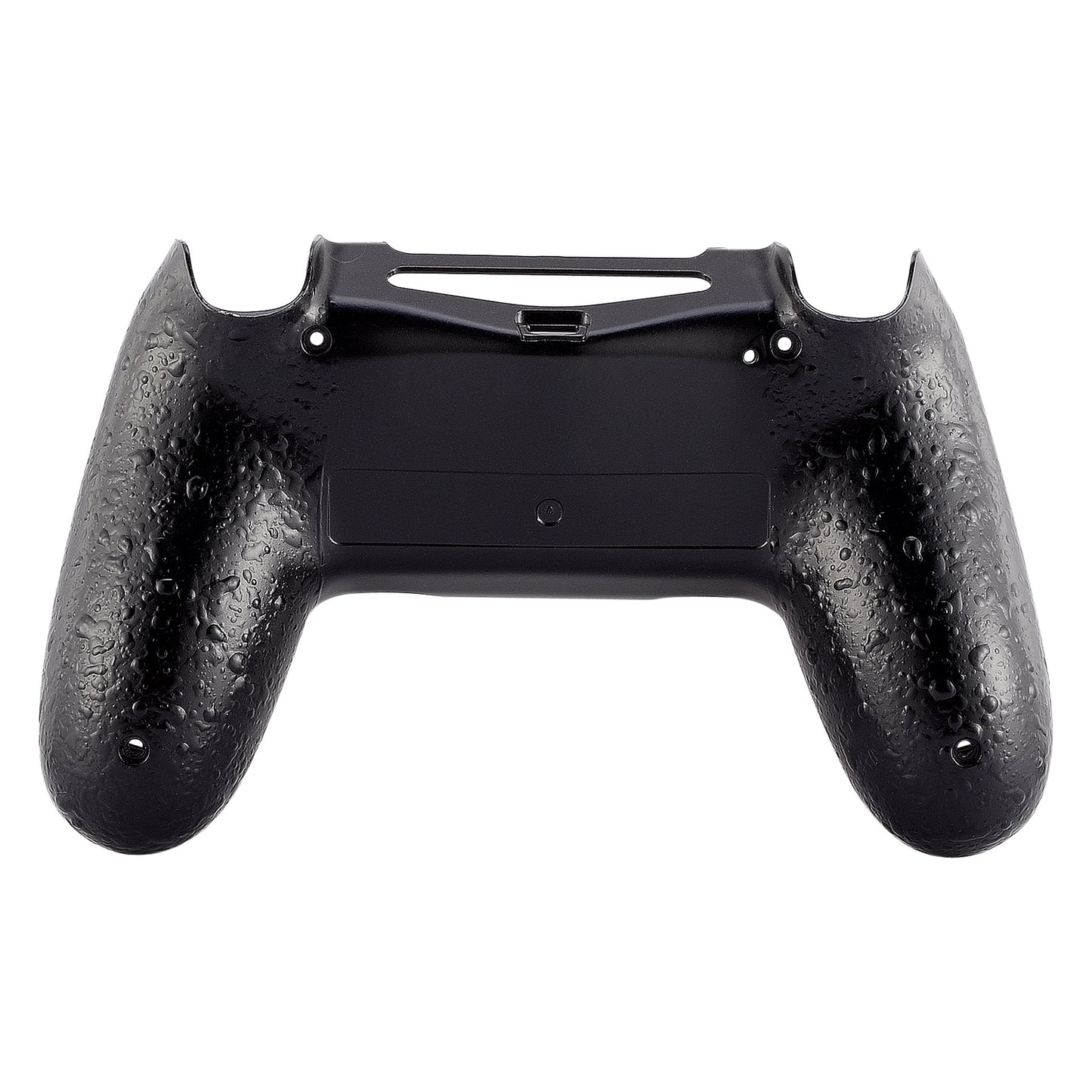 eXtremeRate Replacement Bottom Shell for PS4 Slim Pro Controller Controller (CUH-ZCT2 JDM-040/050/055) - Textured Black