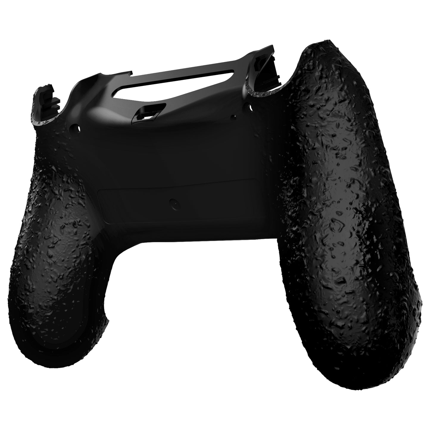 eXtremeRate Replacement Bottom Shell for PS4 Slim Pro Controller Controller (CUH-ZCT2 JDM-040/050/055) - Textured Black