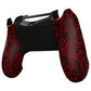 eXtremeRate Replacement Bottom Shell for PS4 Slim Pro Controller Controller (CUH-ZCT2 JDM-040/050/055) - Textured Red