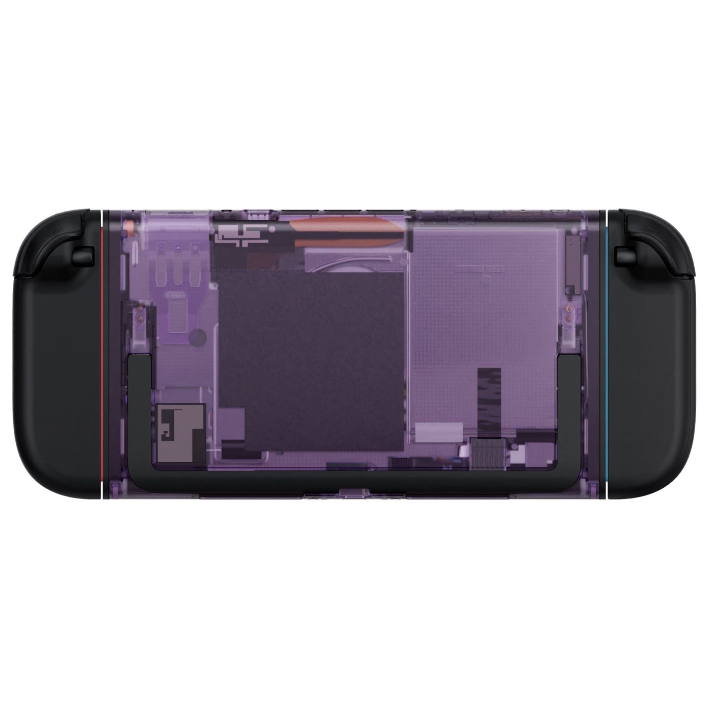 eXtremeRate Replacement DIY Rear Back Plate for Nintendo Switch 2 Handheld Console  (Without Kickstand) - Clear Atomic Purple