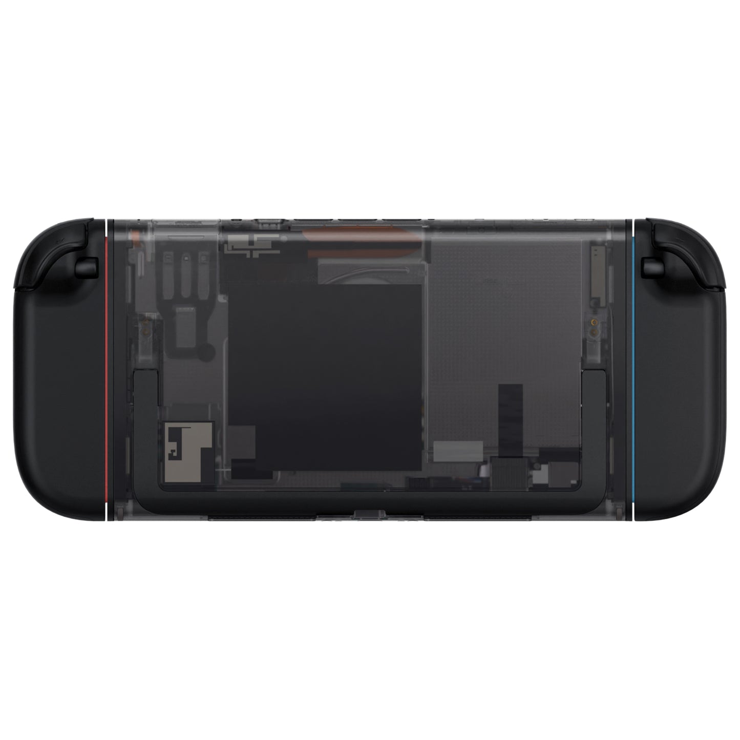 eXtremeRate Replacement DIY Rear Back Plate for Nintendo Switch 2 Handheld Console  (Without Kickstand) - Clear Slate Black