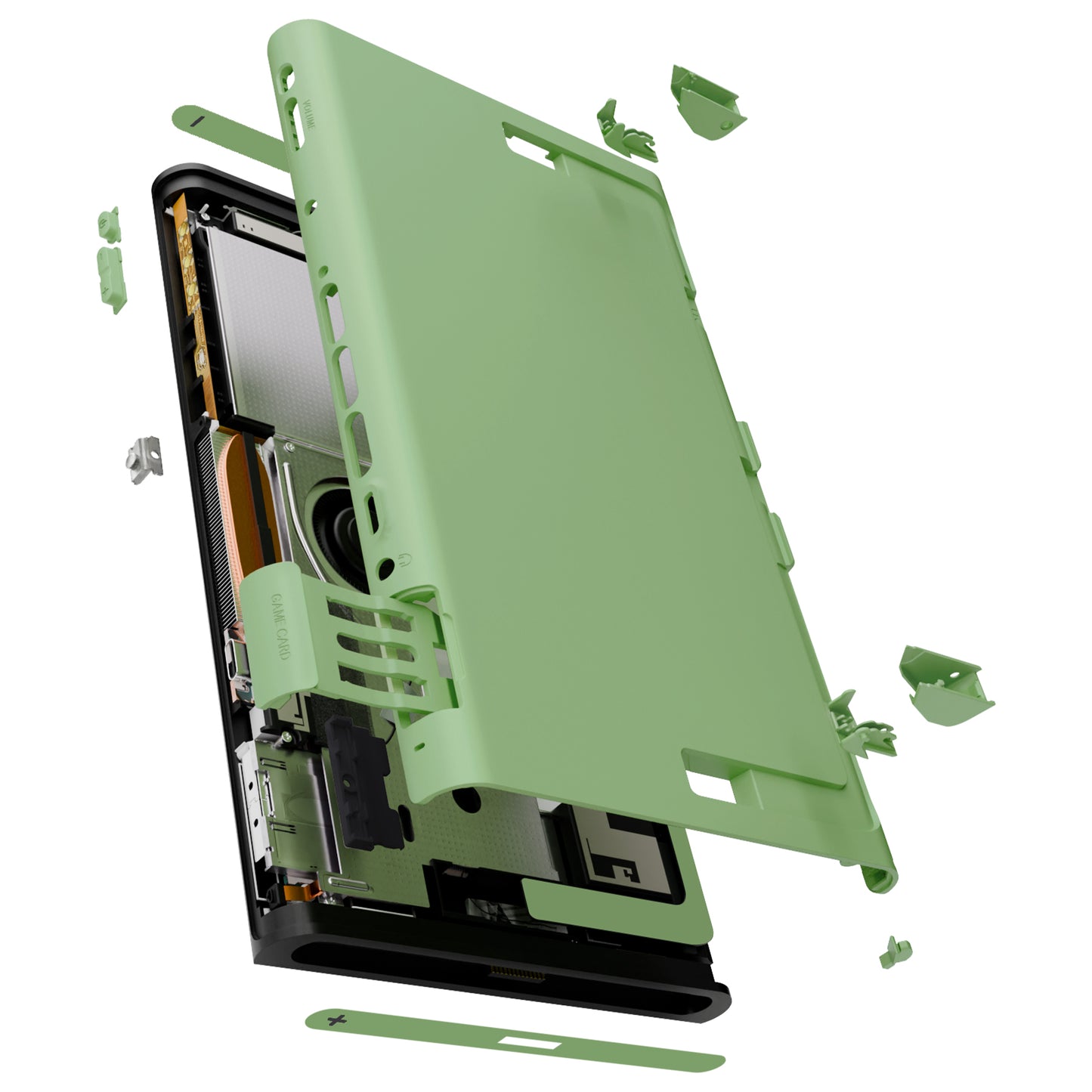 eXtremeRate Replacement DIY Rear Back Plate for Nintendo Switch 2 Handheld Console  (Without Kickstand) - Matcha Green