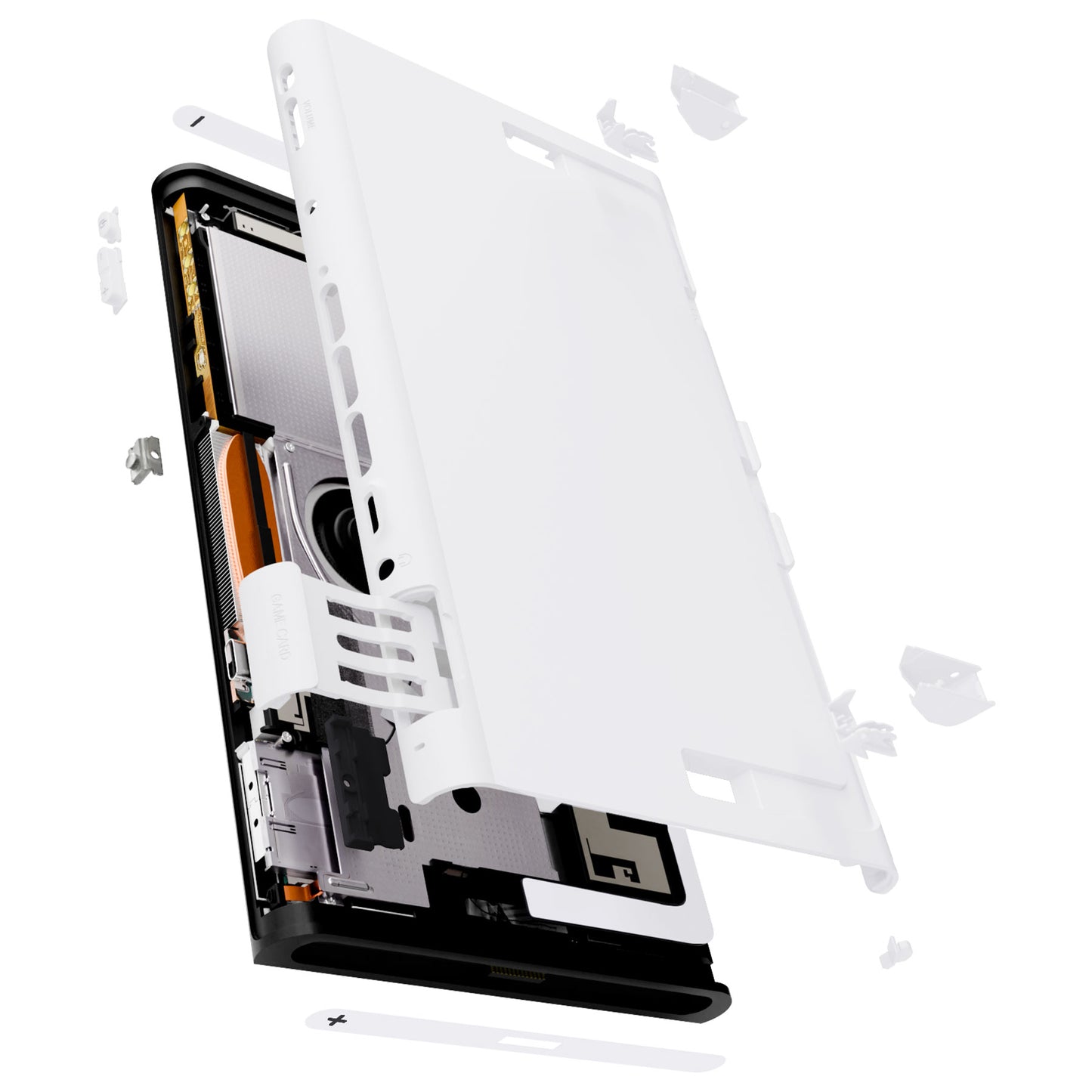 eXtremeRate Replacement DIY Rear Back Plate for Nintendo Switch 2 Handheld Console  (Without Kickstand) - White