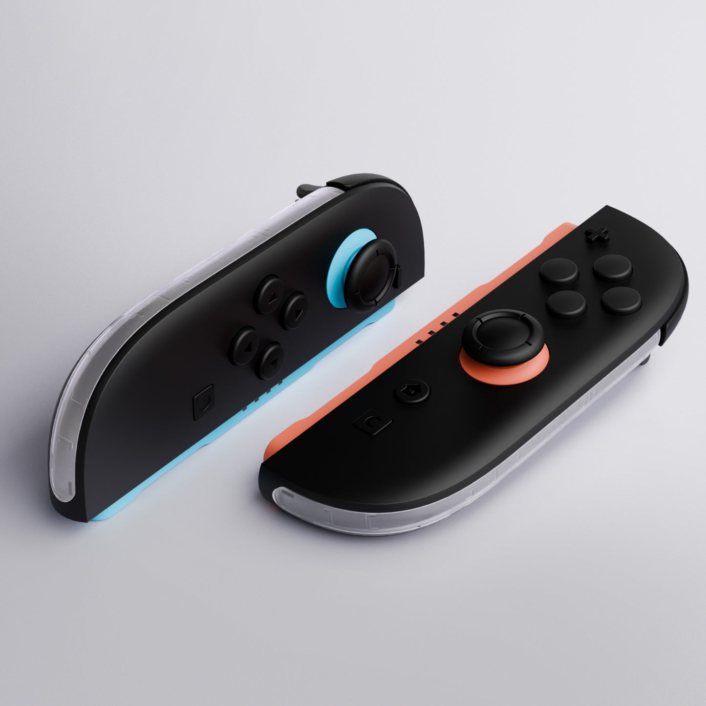 eXtremeRate Replacement Decorative Strips for Joycon 2 of Nintendo Switch 2 - Clear