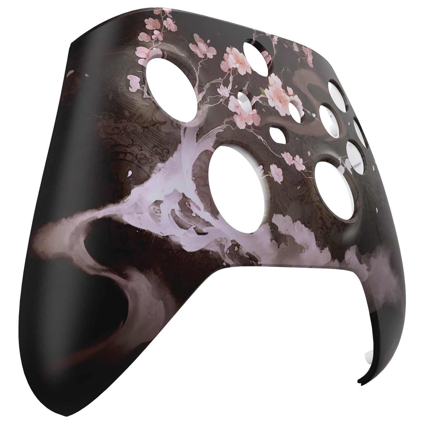 eXtremeRate Replacement Faceplate Front Housing Shell for Xbox Series X & S Controller - Blossom In The Darkness