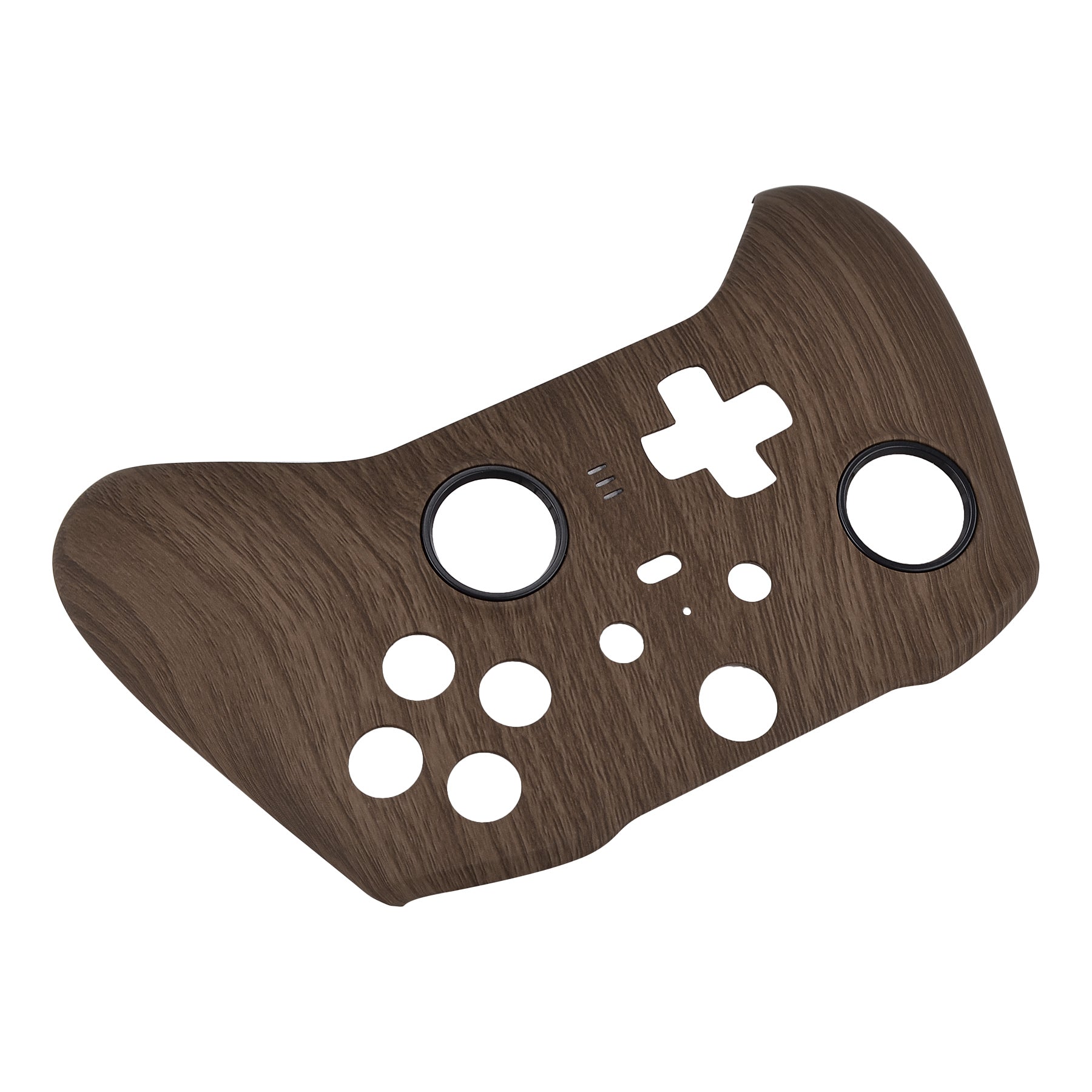 eXtremeRate Wood Grain Patterned Faceplate Cover, Soft Touch Front