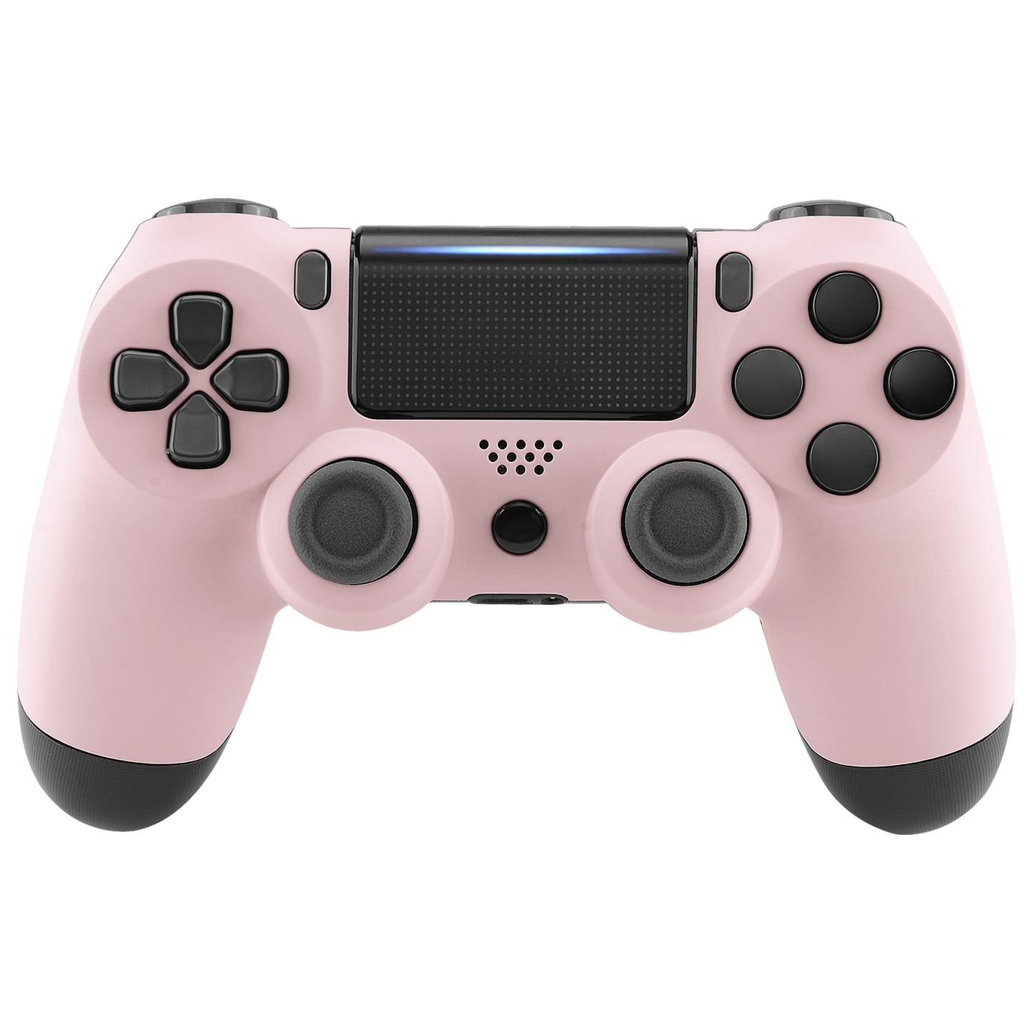 eXtremeRate Replacement Front Housing Shell for PS4 Slim Pro Controller Controller (CUH-ZCT2 JDM-040/050/055) - Cherry Blossoms Pink