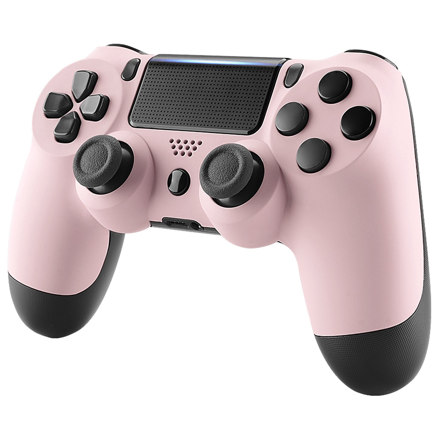 eXtremeRate Replacement Front Housing Shell for PS4 Slim Pro Controller Controller (CUH-ZCT2 JDM-040/050/055) - Cherry Blossoms Pink