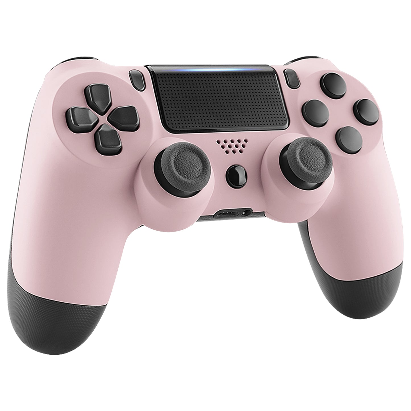 eXtremeRate Replacement Front Housing Shell for PS4 Slim Pro Controller Controller (CUH-ZCT2 JDM-040/050/055) - Cherry Blossoms Pink