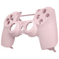 eXtremeRate Replacement Front Housing Shell for PS4 Slim Pro Controller Controller (CUH-ZCT2 JDM-040/050/055) - Cherry Blossoms Pink