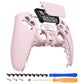 eXtremeRate Replacement Front Housing Shell with Touchpad Compatible with PS5 Controller BDM-010/020/030/040/050 - Cherry Blossoms Pink