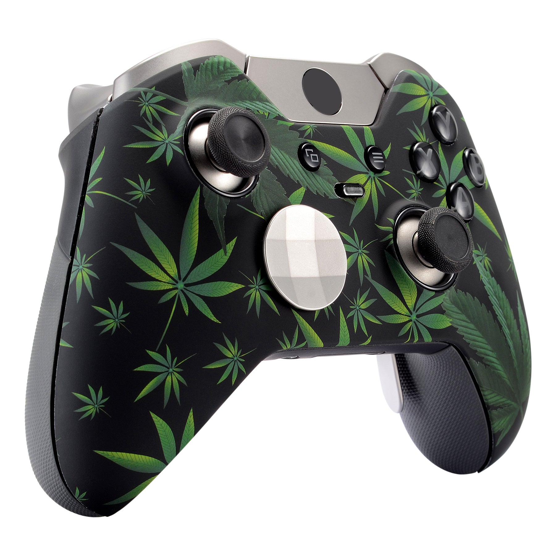 eXtremeRate Green Weeds Patterned Front Housing Shell Faceplate