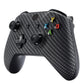 eXtremeRate Replacement Front Housing Shell for Xbox One X & S Controller (Model 1708) - Black Silver Carbon Fiber
