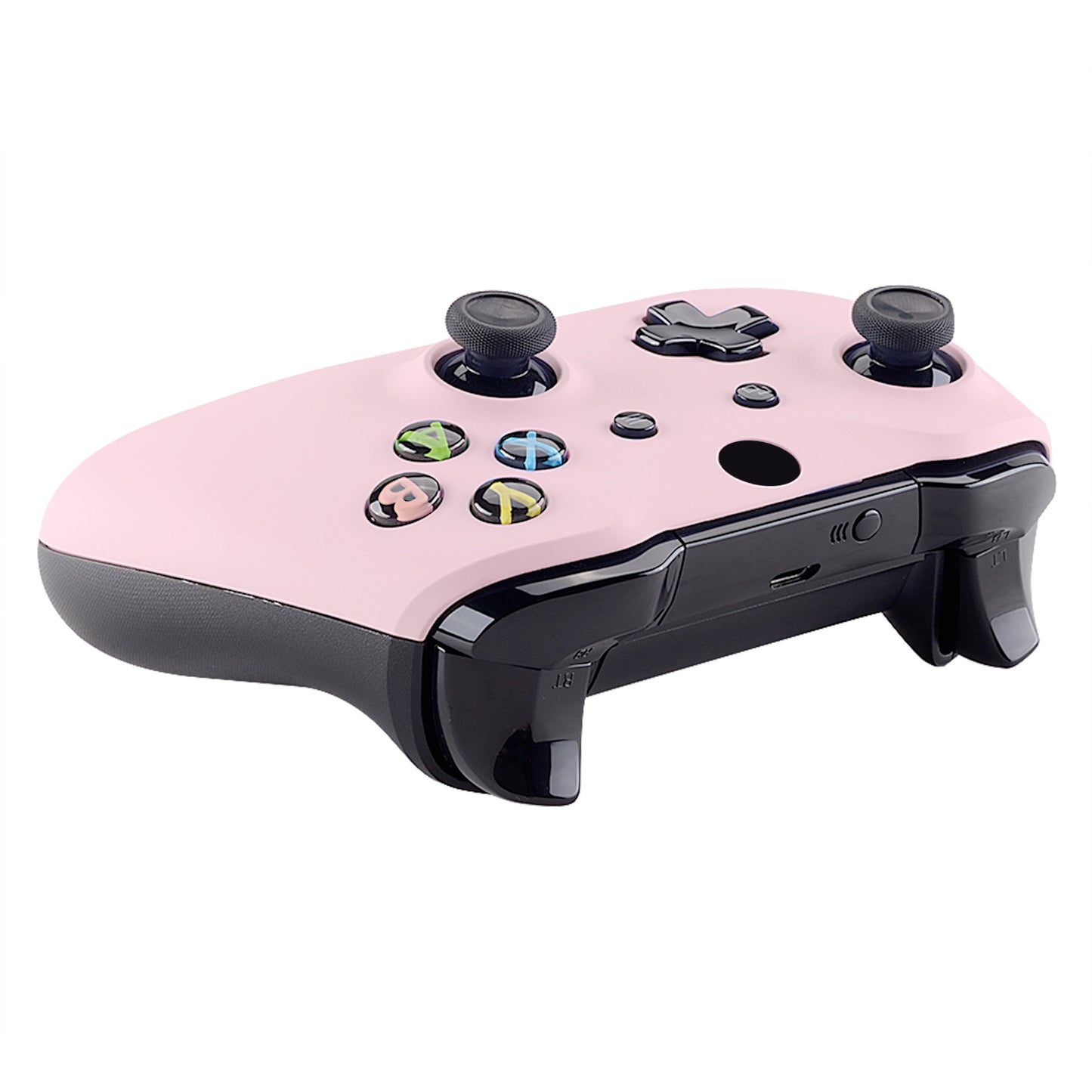 eXtremeRate Replacement Front Housing Shell for Xbox One X & S Controller (Model 1708) - Cherry Blossoms Pink