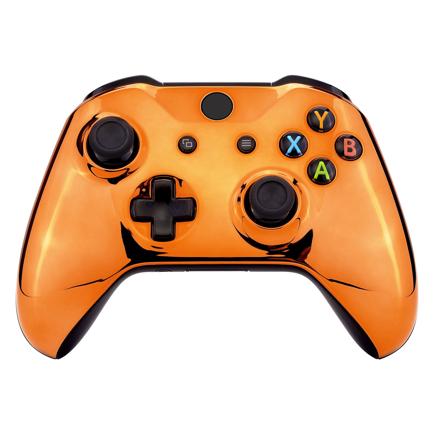 eXtremeRate Replacement Front Housing Shell for Xbox One X & S Controller (Model 1708) - Chrome Orange