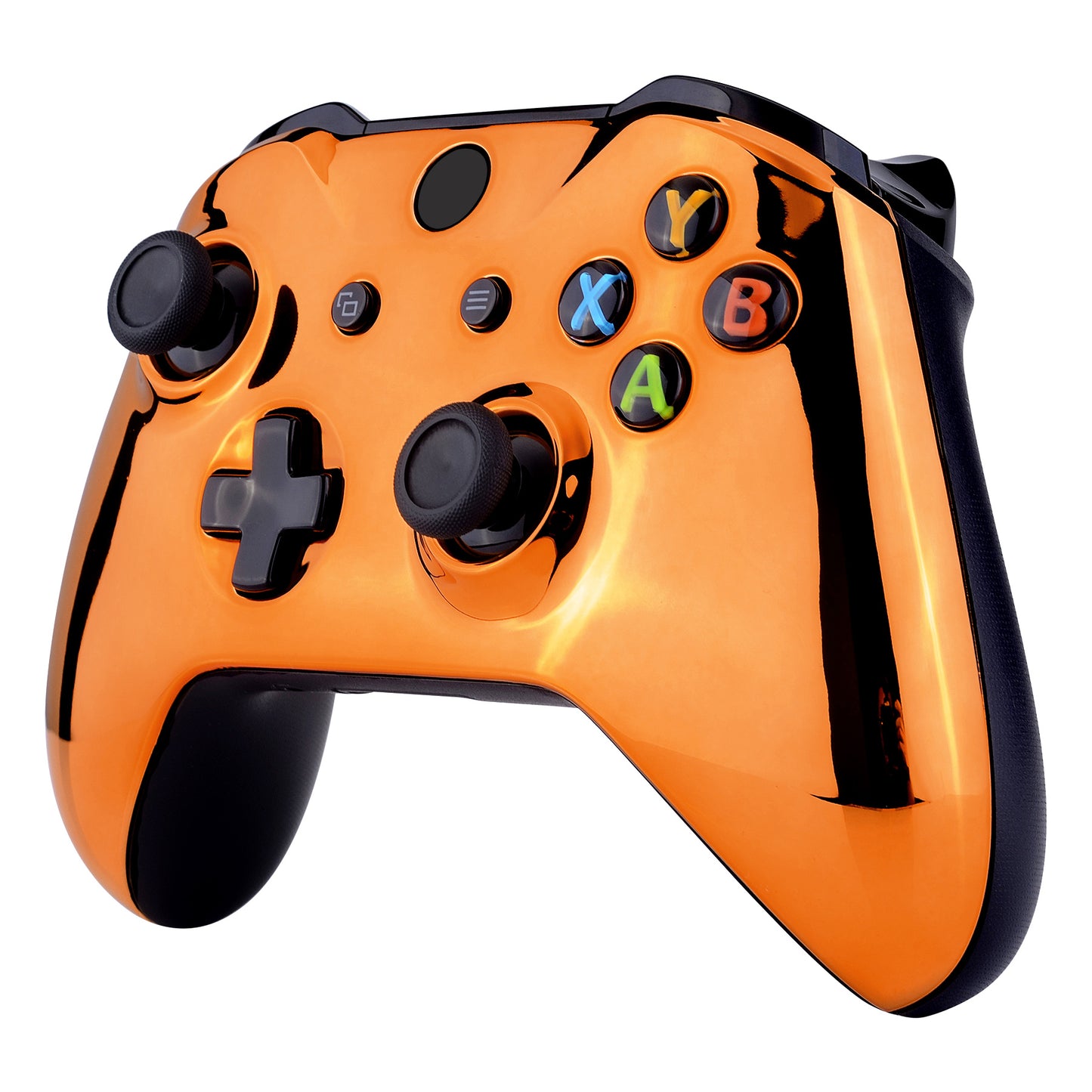 eXtremeRate Replacement Front Housing Shell for Xbox One X & S Controller (Model 1708) - Chrome Orange