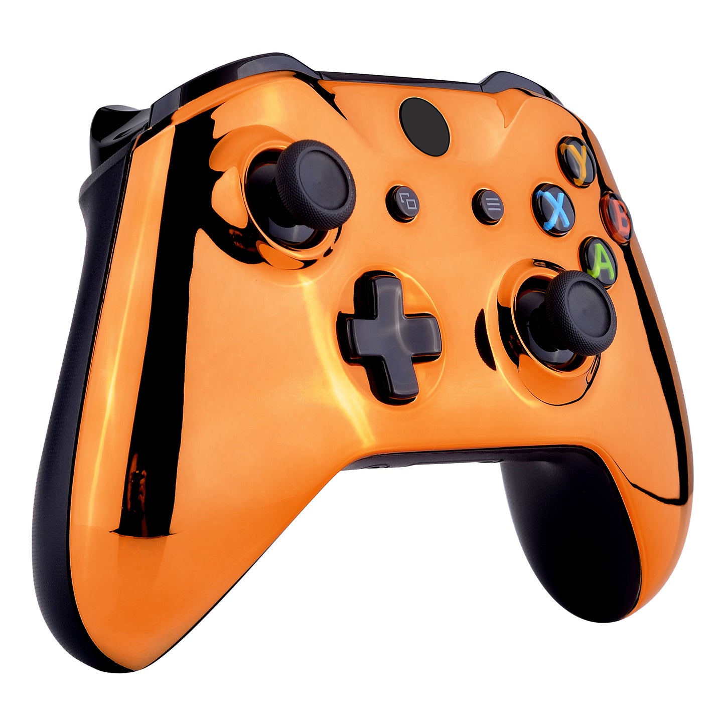 eXtremeRate Replacement Front Housing Shell for Xbox One X & S Controller (Model 1708) - Chrome Orange