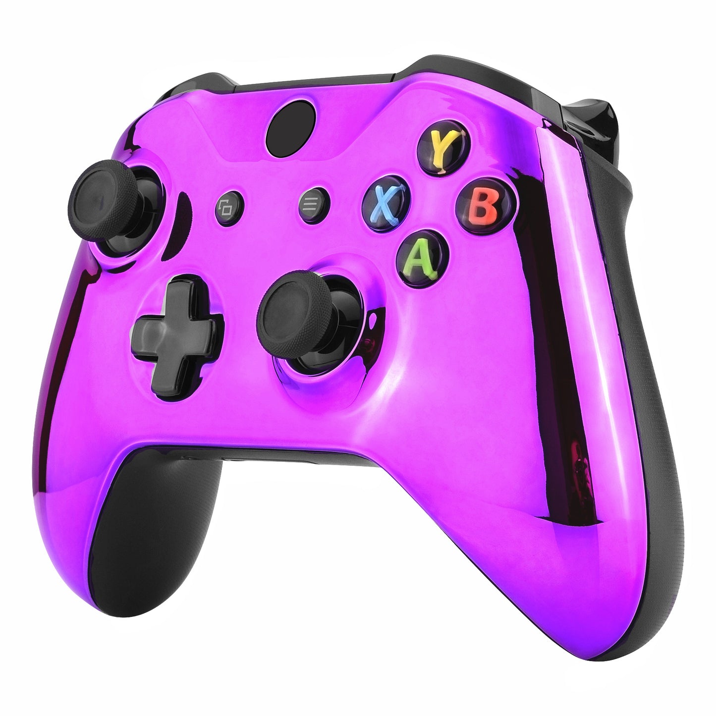 eXtremeRate Replacement Front Housing Shell for Xbox One X & S Controller (Model 1708) - Chrome Purple