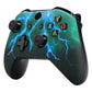 eXtremeRate Replacement Front Housing Shell for Xbox One X & S Controller (Model 1708) - Green Storm Thunder