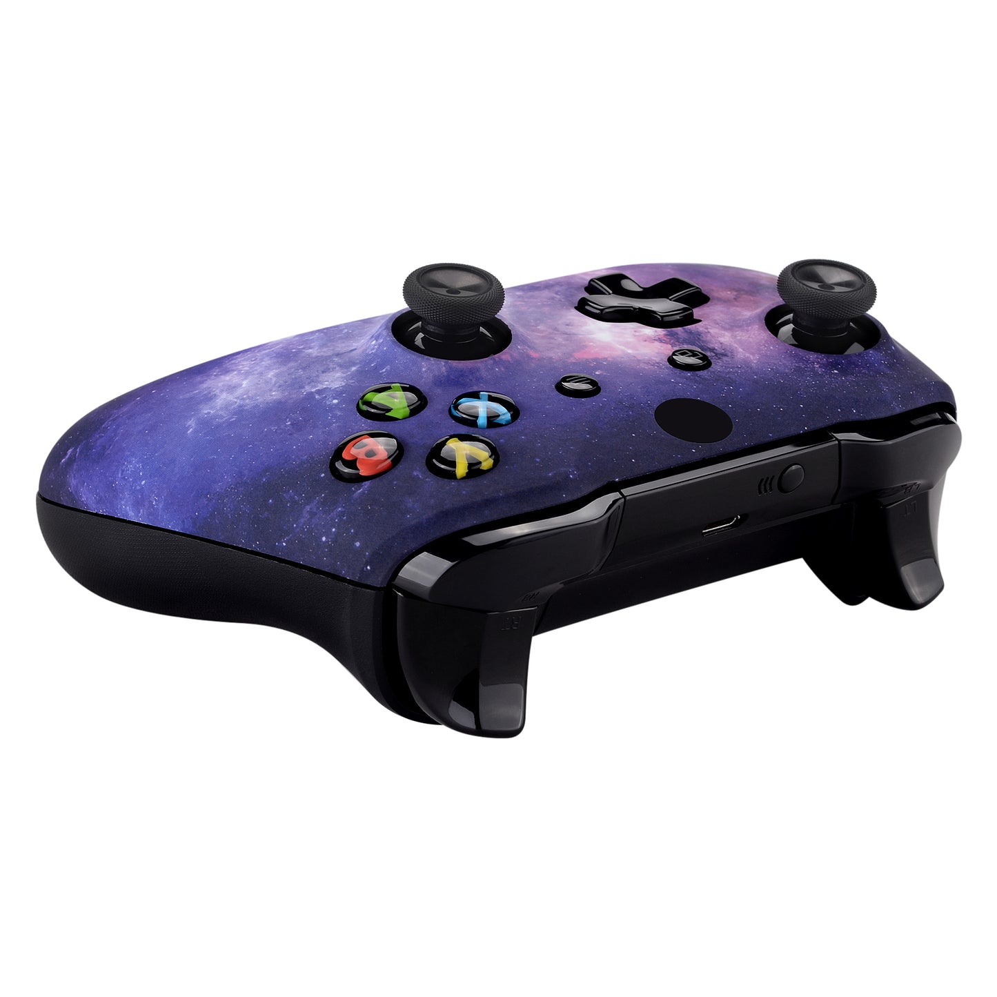 eXtremeRate Replacement Front Housing Shell for Xbox One X & S Controller (Model 1708) - Nebula Galaxy