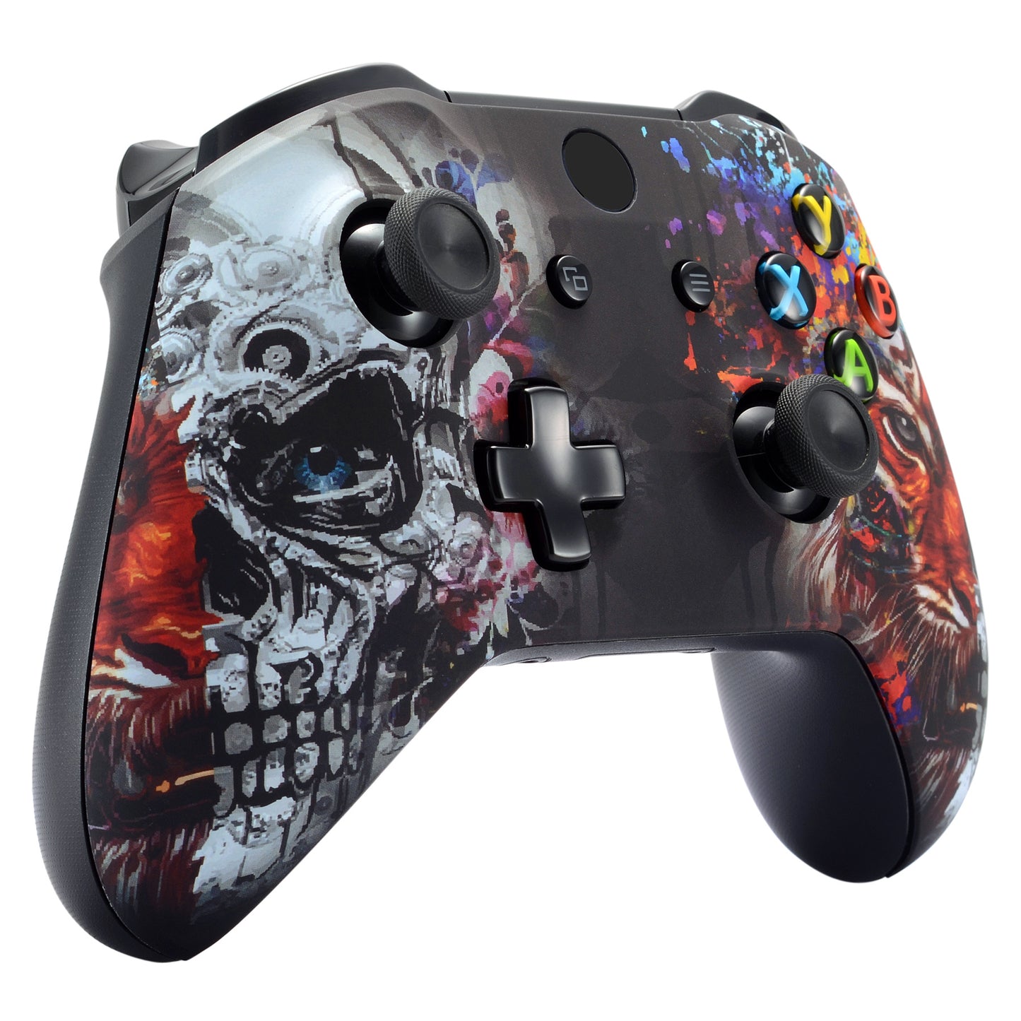 eXtremeRate Replacement Front Housing Shell for Xbox One X & S Controller (Model 1708) - Tiger Skull