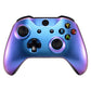 eXtremeRate Replacement Front Housing Shell with Side Rails Panel for Xbox One X & S Controller (Model 1708) - Chameleon Purple Blue