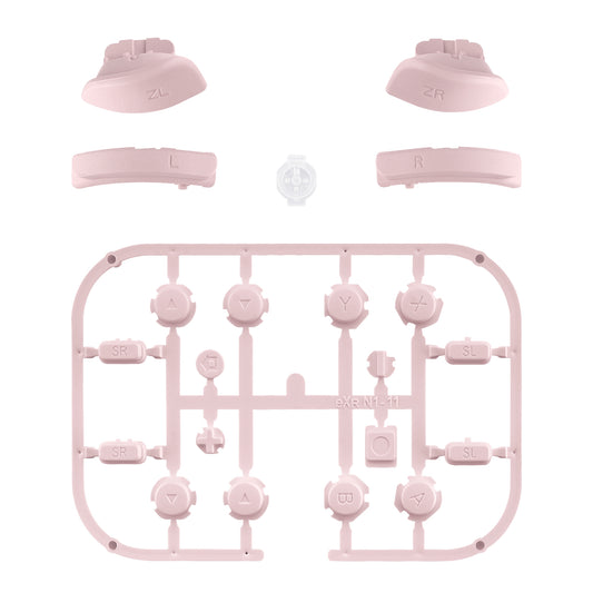 eXtremeRate Replacement Full Set Buttons for Joycon of NS Switch - Cherry Blossoms Pink