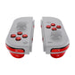 eXtremeRate Replacement Full Set Buttons for Joycon of NS Switch - Chrome Red Glossy