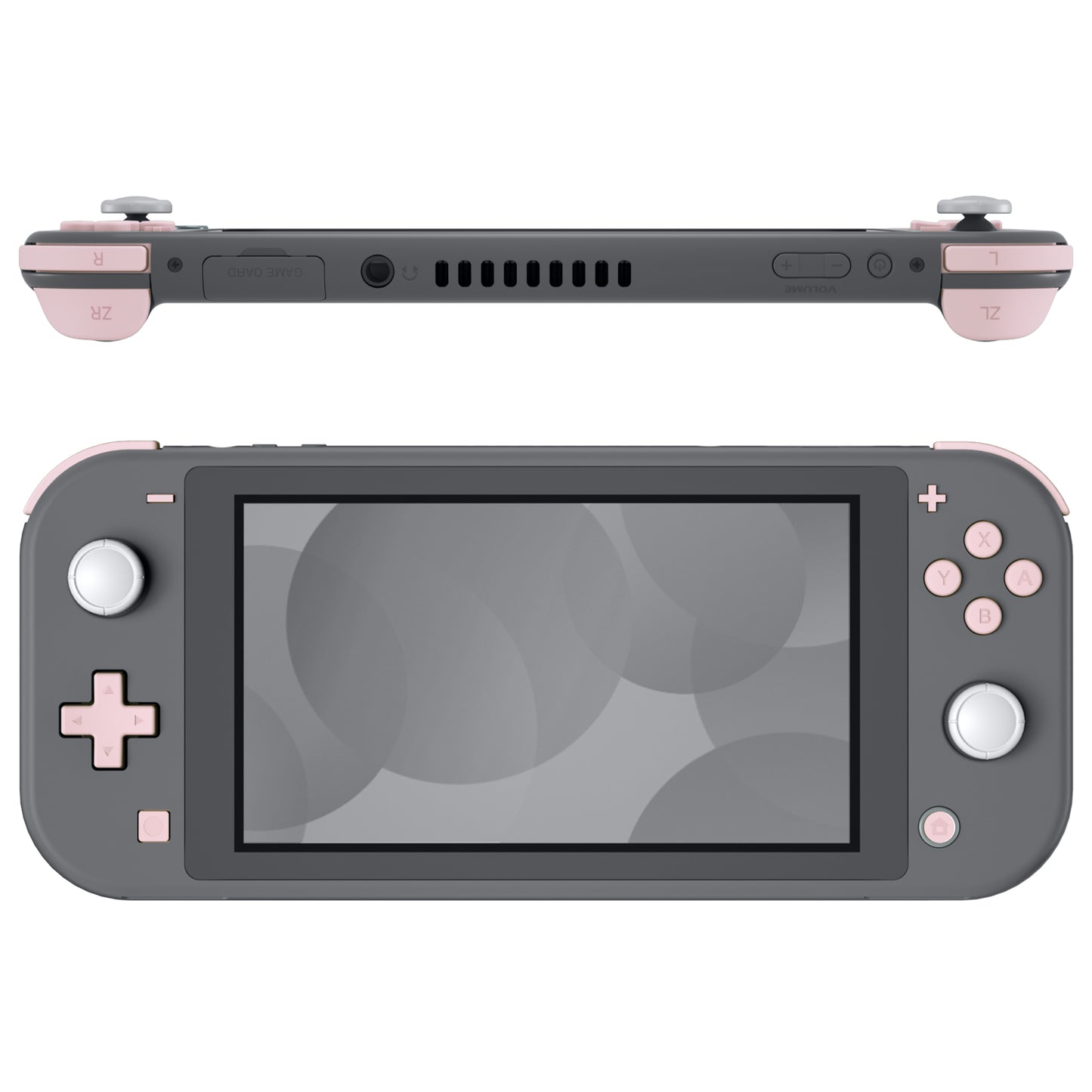 eXtremeRate Replacement Full Set Buttons for NS Switch Lite - Cherry Blossoms Pink