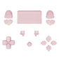 eXtremeRate Replacement Full Set Buttons Compatible with PS4 Slim Pro CUH-ZCT2 Controller - Cherry Blossoms Pink