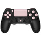 eXtremeRate Replacement Full Set Buttons Compatible with PS4 Slim Pro CUH-ZCT2 Controller - Cherry Blossoms Pink