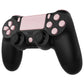 eXtremeRate Replacement Full Set Buttons Compatible with PS4 Slim Pro CUH-ZCT2 Controller - Cherry Blossoms Pink