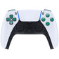eXtremeRate Replacement Full Set Buttons Compatible with PS5 Controller BDM-010/020 - Chameleon Green Purple